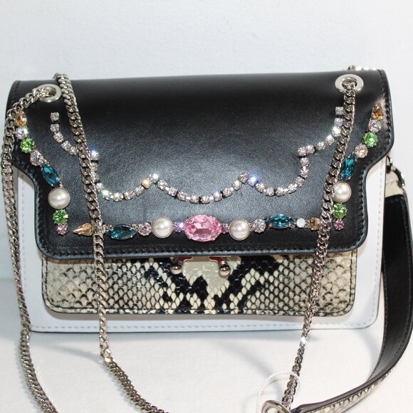 NEW Marni Trunk Envelope Beaded Shoulder Bag - Picture 3 of 16